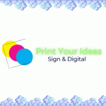 Printing & Digital Shop Colorful Logo